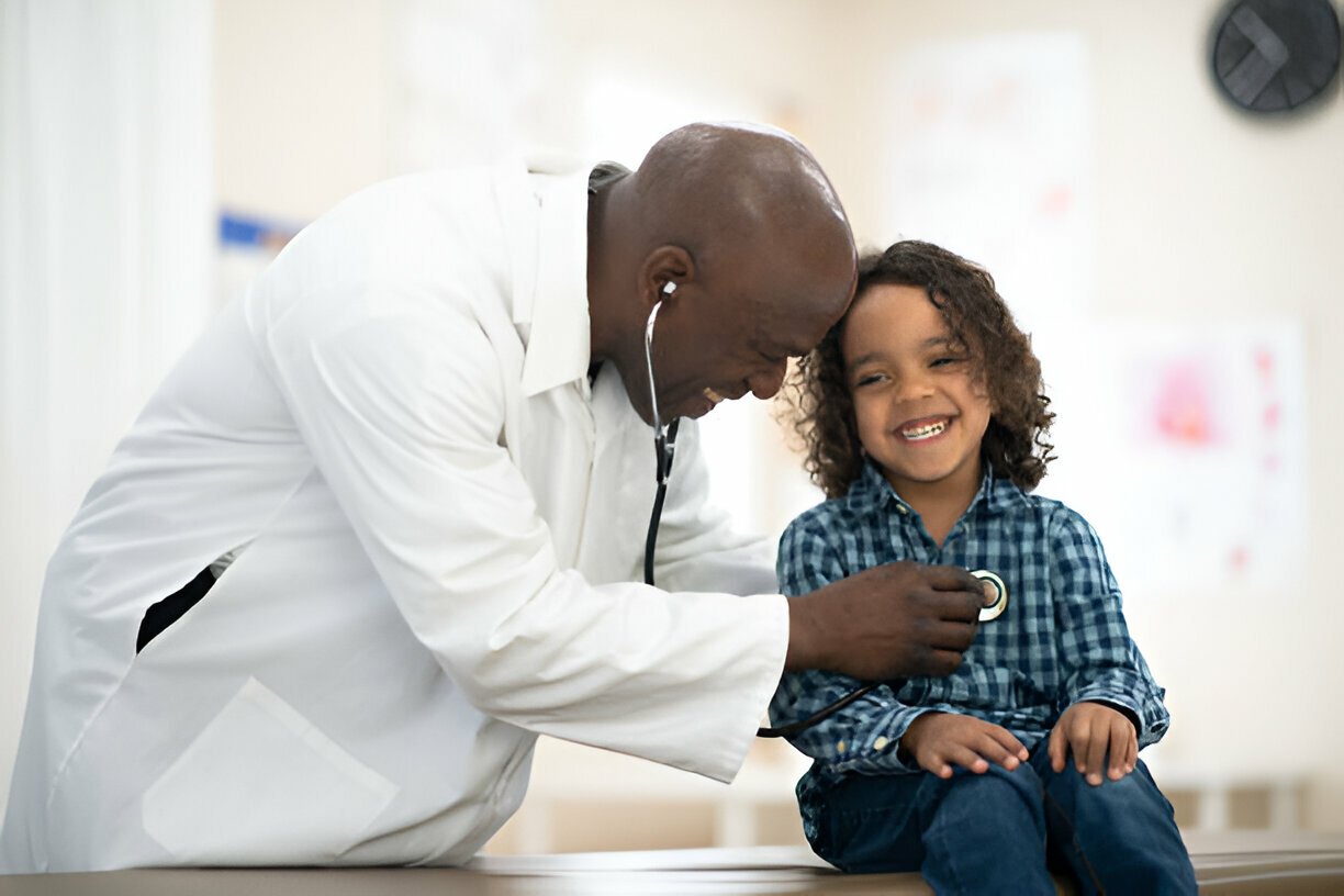 Child with stethoscope
